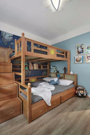 儿童房高低床设计图片 儿童房设计效果图大全 