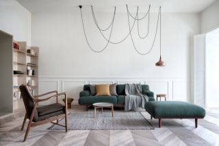 北欧风格样板间客厅沙发装修设计图