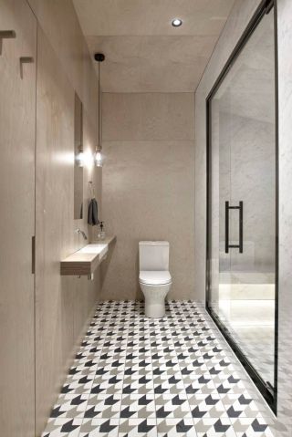 家装卫生间地面瓷砖设计效果图片