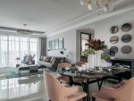 金龙滨河湾壹号现代风格138平米三居室装修效果图案例