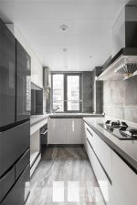 100平米房屋厨房白色橱柜装修效果图大全