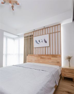 卧室床头背景墙造型装修设计效果图