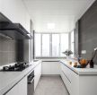 现代北欧风格厨房白色橱柜装修效果图片