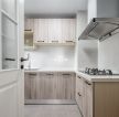 现代北欧风格厨房转角橱柜装修效果图片