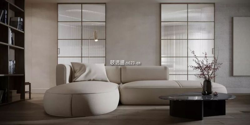 上湾璟园130平米现代极简三居室装修设计案例