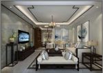 西城晶华新中式风格126平米三居室装修案例