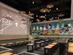 愚公神算餐饮店新中式风格145平米装修效果图案例