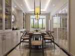 南湖明珠新中式风格133平米三居室装修案例