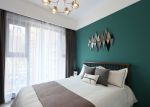 150平米家庭卧室绿色墙面装修效果图