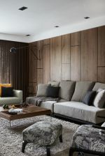 万科翠湖山晓极简风格118平米三居室装修效果图案例
