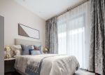 90平方三居室卧室窗帘装修设计效果图
