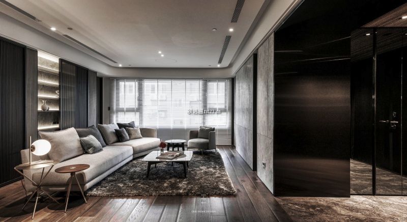 锦绣首玺128平米现代质感三居室装修案例