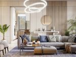 名城紫金轩现代风格150平米四居室装修效果图案例