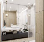 名城紫金轩现代风格150平米四居室装修效果图案例