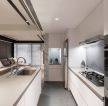 140平方简约风格开放式厨房装修效果图