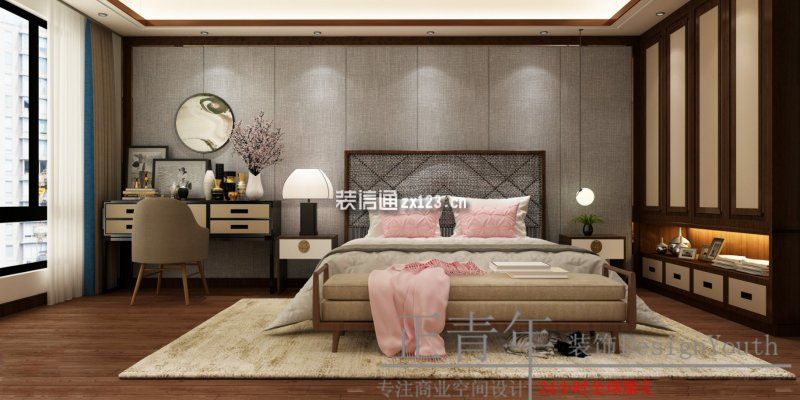 邛崃家庭装修设计案例新中式风格
