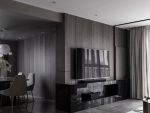富力悦山湖现代风格135平米三居室装修效果图案例