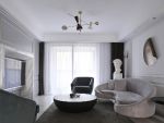 世茂印山海现代风格134平米二居室装修效果图案例
