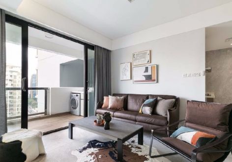 润驰·绿洲简约风格100平米三居室装修效果图案例