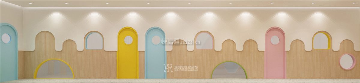 320平米维贝尼早教托儿所装修设计案例