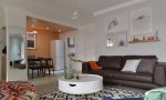 滨海·橙里极简风格110平米二居室装修效果图案例