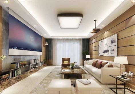 汇丰国际140平三居室现代简约装修案例