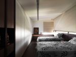 亨特山屿湖工业风格96平米三居室装修效果图案例