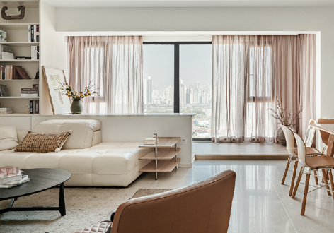 馨逸之福现代风格150平米四居室装修效果图案例