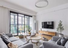 126㎡三室北歐風(fēng)格裝修效果圖，清雅明媚兼具！