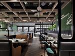 308平米橄榄绿复古餐厅设计案例