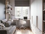 鸿通·白马之光现代风格84平米二居室装修效果图案例