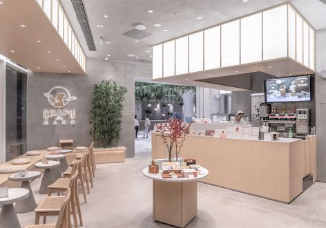 100平米新中式糕点店甜品店装修案例