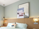 远锦国际北欧风格107平米二居室装修效果图案例