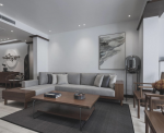 滨江天地中式风格180平米三居室装修效果图案例