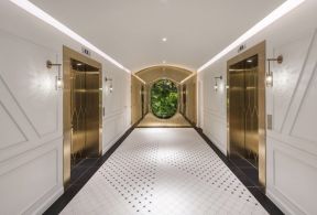 昆明主题酒店电梯走廊装修图片