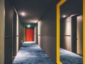 昆明特色主题酒店走廊装修设计图