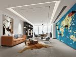 企业办公室现代风格600平米装修效果图案例