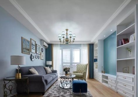 银枫家园美式风格126平米三居室装修案例