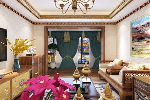 拉萨藏式客厅装修图