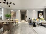 禧瑞都四期现代风格120平米三居室装修效果图案例