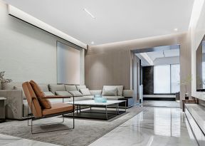 160平方现代风格平层客厅装修效果图