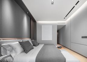 大平层房子现代简约卧室装修效果图