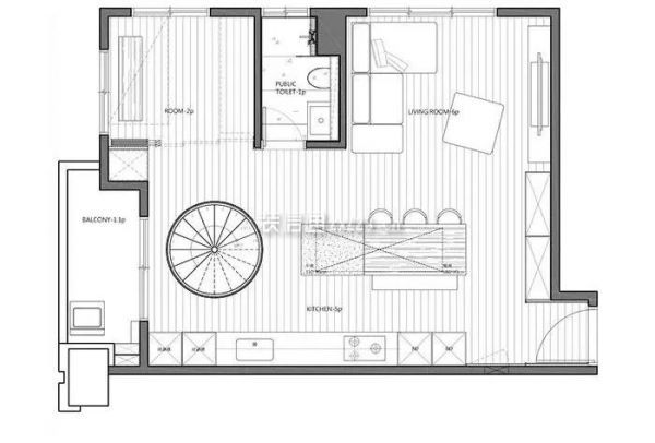 北欧93平loft 双层公寓,一家四口的轻暖日常