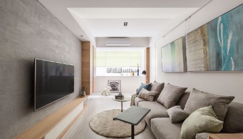 万科云城北欧风格105平米三居室装修效果图案例