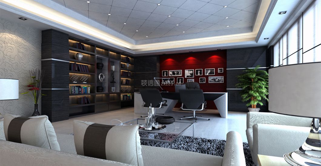 深圳私人办公室现代风格150平米装修效果图案例