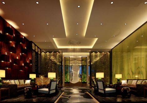 天辰精品酒店新中式风格5000平米装修案例