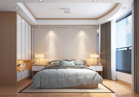 龙光·玖珑府110平米三居室日式风格装修案例