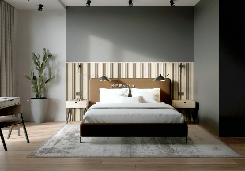 汤臣一品86平米现代极简风格二居室装修案例