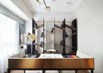 中铁·逸都国际现代风格130平米三居室装修效果图案例