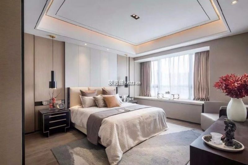中天·吾乡现代风格135平米三居室装修效果图案例